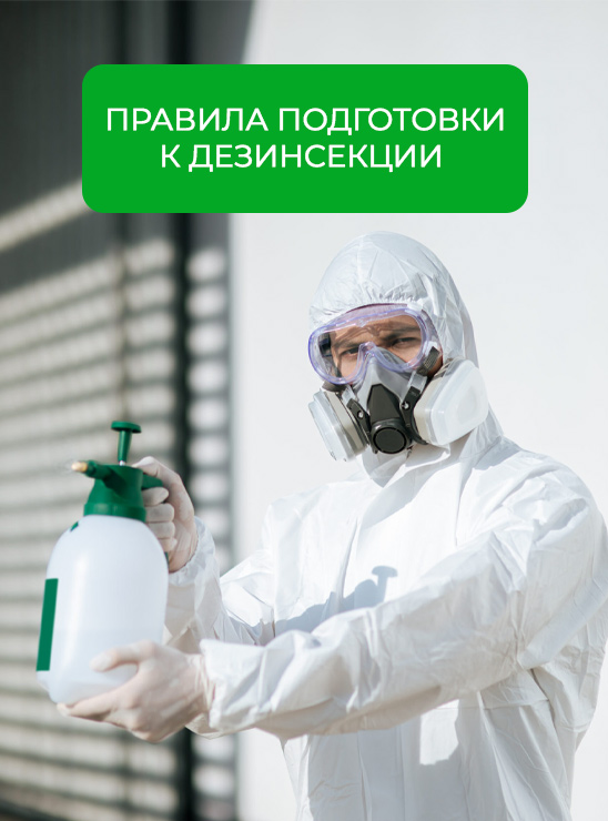 Правила подготовки к дезинcекции